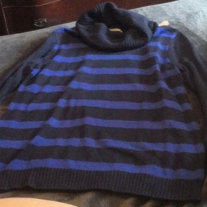 GAP Striped Cowl Neck Long Sleeve Sweater NWT